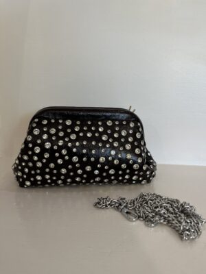 borsa pochette "livia" ecopelle con brillantini