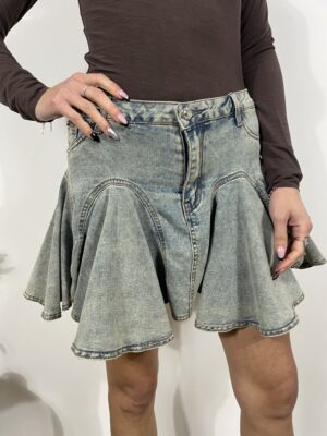 gonna jeans con gale