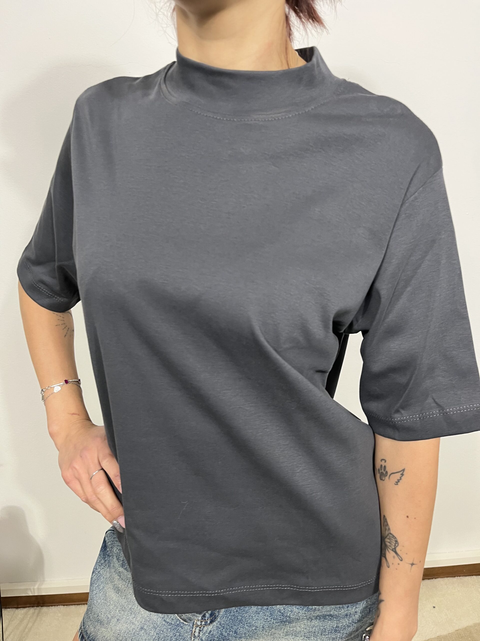 t shirt colletto grigia t shirt colletto grigia