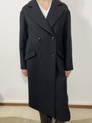 cappotto lungo quadri