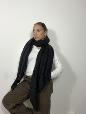sciarpa semplice nera