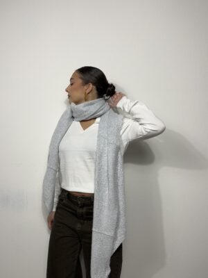 sciarpa semplice grigia