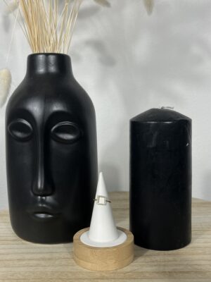 anello quadrato diamanti