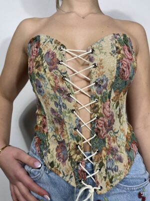 corsetto con pizzo