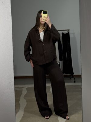 jeans bianco con cintura